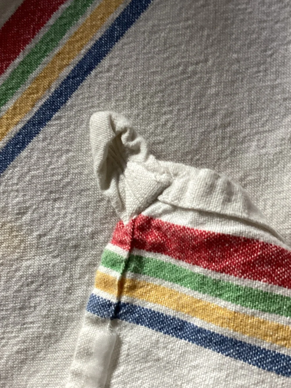 White Embroidered Kitchen Towel - Butter Me Up